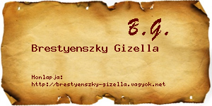 Brestyenszky Gizella névjegykártya