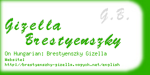 gizella brestyenszky business card